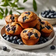 Blueberry Protein Muffins: Tender and High Protein