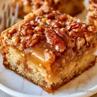 Brown Sugar Pecan Pie Bars with Sugar Cookie Crust