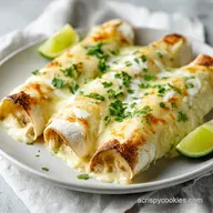 White Chicken Enchiladas: Restaurant Style