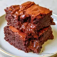 Dark Chocolate Brownies for 16 Servings