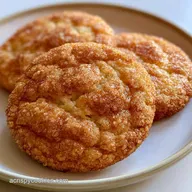 Granulated Sugar Crispy Cookies: Golden