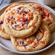 Halloween Sprinkle Cookies: Soft Centers