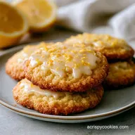 Iced Lemon Sugar Cookies: Soft Center