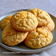 Orange Creamsicle Cake Mix Cookies: Zesty