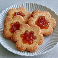 Peach Blossom Cookies with Almond Extract