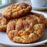 Peach Snickerdoodle Cookies for 12-15