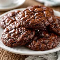Rich Chocolate Brownie Cookies: Fudgy