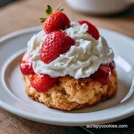 Strawberry Shortcake Cookies: Flaky