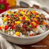 Unstuffed Pepper Casserole: Ground Beef and Cheese