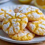 Very Lemon Crinkle Cookies for 24