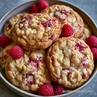 White Chocolate Raspberry Cookies: 29 Min