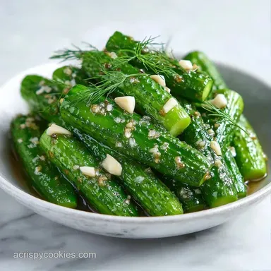 24 Hour Garlic Dill Pickles: Crisp Recipe Card