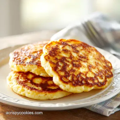 3 Ingredient Cottage Cheese Pancakes in 15 Minutes Recipe Card