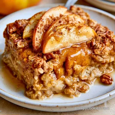 Apple Pumpkin Baked Oatmeal Meal Prep Recipe Card