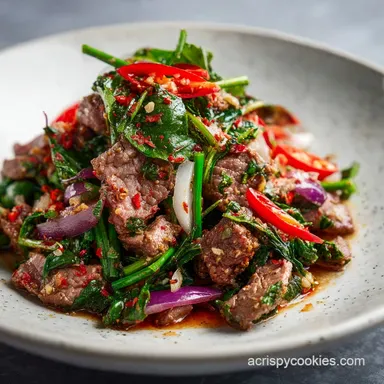 Thai Beef Salad Recipe for 4 Servings Recipe Card