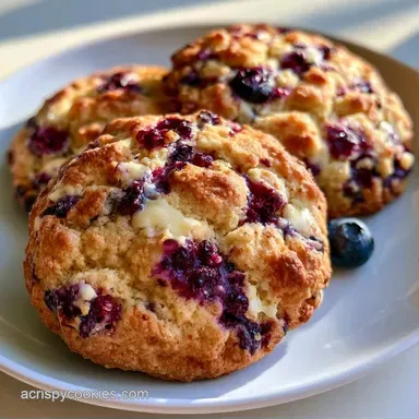 Blueberry White Chocolate Cookies in 32 Min Recipe Card