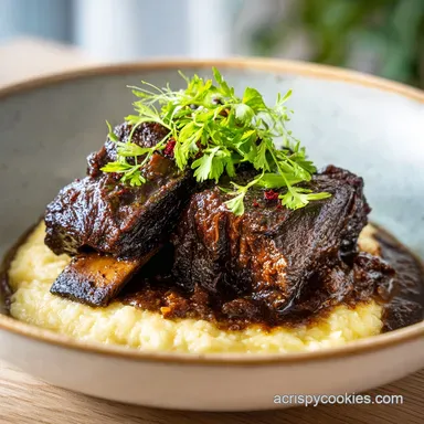 Beef Short Ribs: Slow-Cooked for 4 Servings Recipe Card