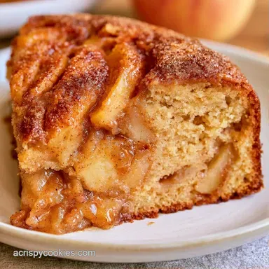 Brown Sugar Apple Cake for 12 Slices Recipe Card