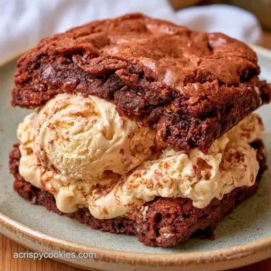 Brownie Ice Cream Sandwiches in 40 Min
