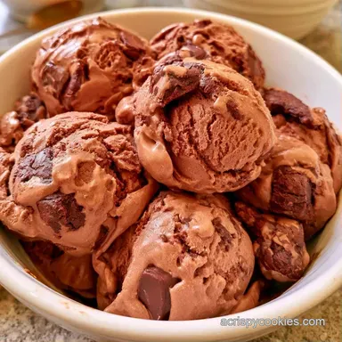 Brownie Truffle Ice Cream in 50 Minutes Recipe Card