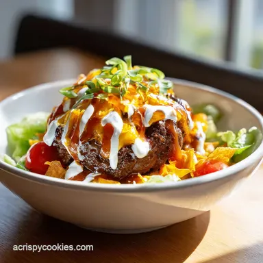 Loaded Burger Bowl Recipe in 30 Minutes Recipe Card