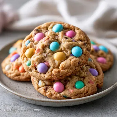 Cadbury Mini Egg Cookies: Brown Butter Recipe Card