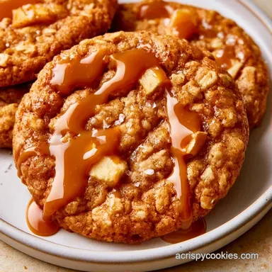 Caramel Apple Oatmeal Cookies in 22 Min Recipe Card