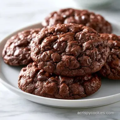 Chewy Cocoa Brownie Cookies: Fudgy