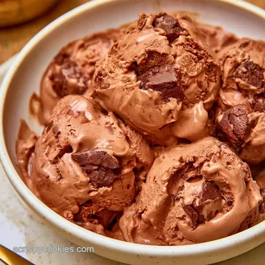 Chocolate Brownie Ice Cream in 45 Mins Recipe Card