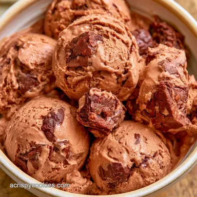 Chocolate Brownie Ice Cream in 45 Mins