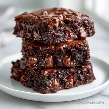 Chocolate Chip Brookies for 16 Squares Recipe Card