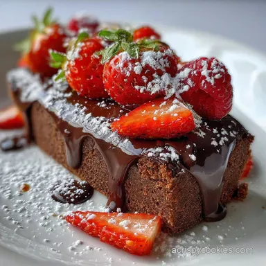 Easy Chocolate Ricotta Brick Cake for 10 Servings Recipe Card