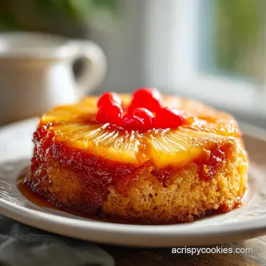 Classic Pineapple Upside Down Cake: Caramelized Golden Finish Recipe Card