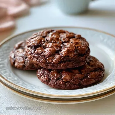 Fudgy Cocoa Powder Brownie Cookies Recipe Card