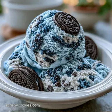 Cookies Monster Ice Cream No Churn Recipe Card