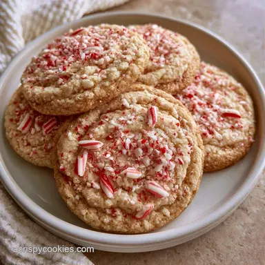 Cookies With Candy Canes with Applesauce Recipe Card