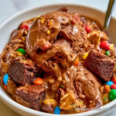 Cosmic Brownie Ice Cream for 8 Servings Recipe Card