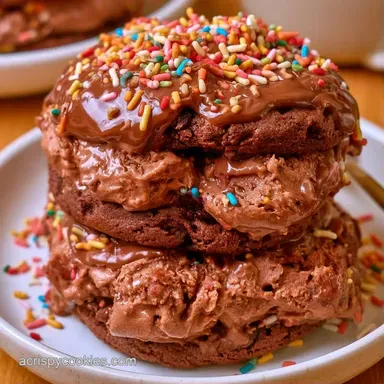 Cosmic Brownie Ice Cream Sandwiches 14pc Recipe Card