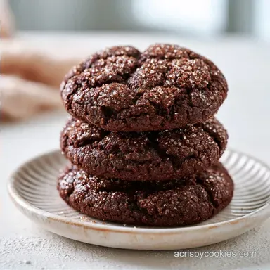 Crackly Top Brownie Cookies: Fudgy