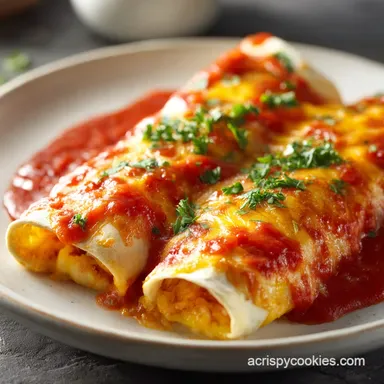 Breakfast Enchiladas with Creamy Sauce for 6 Recipe Card
