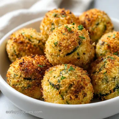 Crispy Garlic Zucchini Balls: Party-Ready Recipe Card