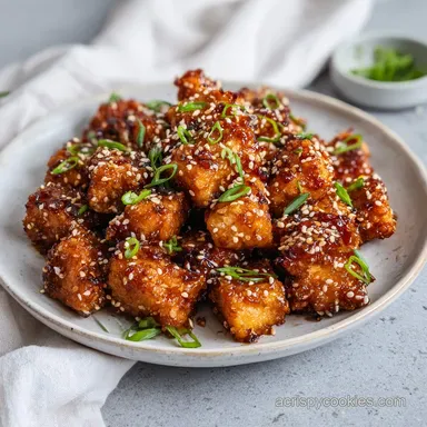 Crispy Sticky Tofu in 25 Minutes: A Golden Asian-Inspired Dinner Recipe Card