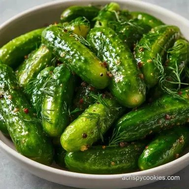 Cucumber Refrigerator Pickles Make-Ahead Recipe Card