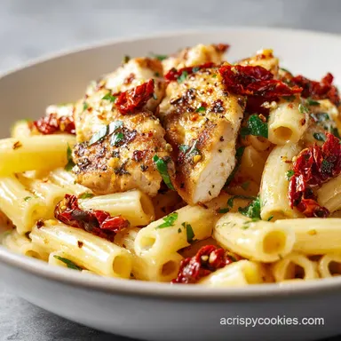 Dairy Free Marry Me Chicken Pasta for 4 Recipe Card