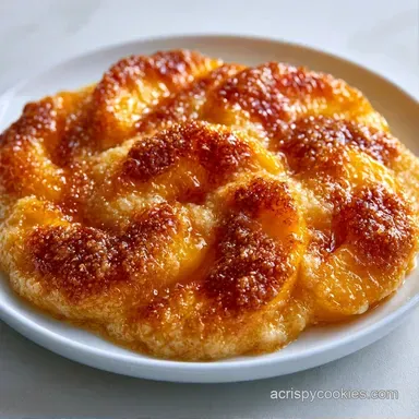 Easy Air Fryer Peach Cobbler for 4 Recipe Card