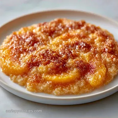 Easy Air Fryer Peach Cobbler for 4