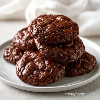 Easy Cocoa Brownie Cookies for 12 Recipe Card