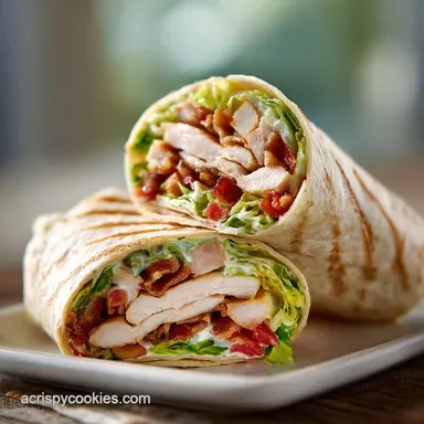 Easy Turkey Ranch Club Wrap Recipe in 15 Minutes Recipe Card