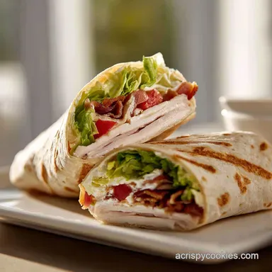 Easy Turkey Ranch Club Wrap Recipe in 15 Minutes