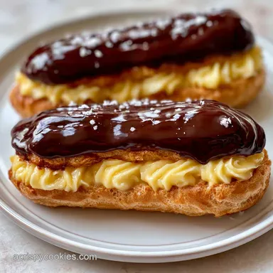 Eclairs with Pastry Cream: Shatter Crisp